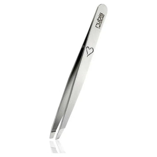 Rubis Slant Tweezers s/steel Heart - MV hair and beauty