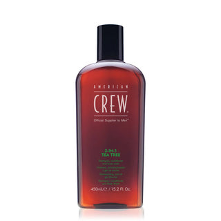 American Crew 3-in-1 Tea Tree Shampoo, Conditioner & Body Wash 450 ml - MV hair and beauty