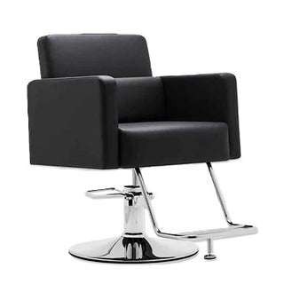 Cutting Chair With Back Cushion Black - MV hair and beauty