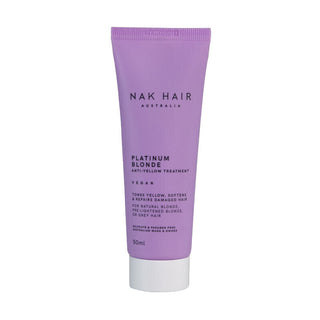 NAK Platinum Blonde Anti-Yellow Treatment - Travel Size 50mL - MV hair and beauty