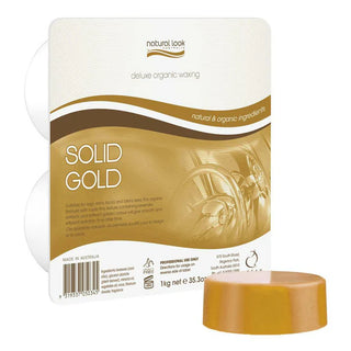 Natural Look Aloe Vera Solid Gold Hot Wax 1 Kg - MV hair and beauty