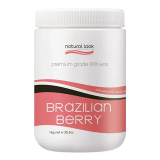 Natural Look Brazilian Berry Strip Wax - MV hair and beauty