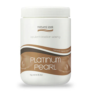 Natural Look Strip Wax Tub Opulent Brazilian Platinum Pearl 1Kg - MV hair and beauty