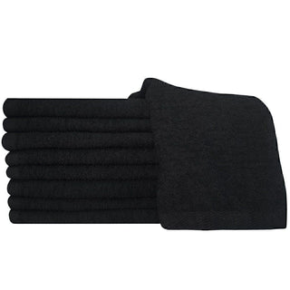 Partex Majestic Cotton Black Towels Large 12pcs - MV hair and beauty