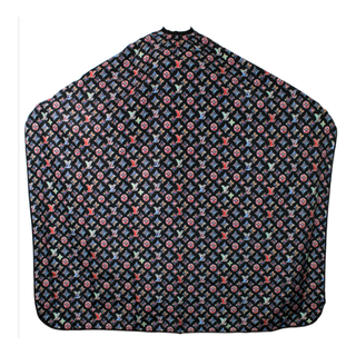 Barber Cape Multicolor Black