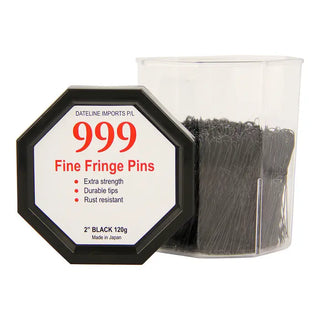 Premium Pin Company 999 Fine Fringe Pins 120g 2" Black - MV hair and beauty