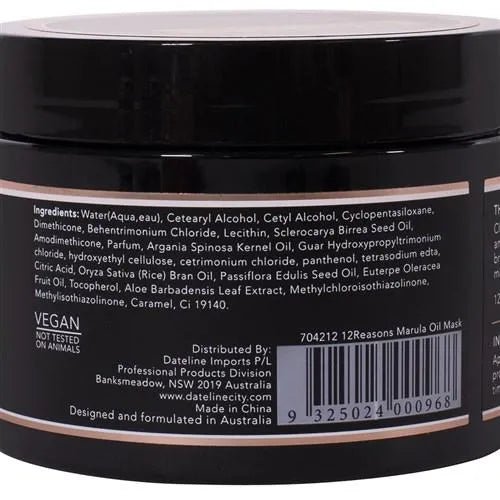 12Reasons Marula Oil Mask 250ml - MV hair and beauty
