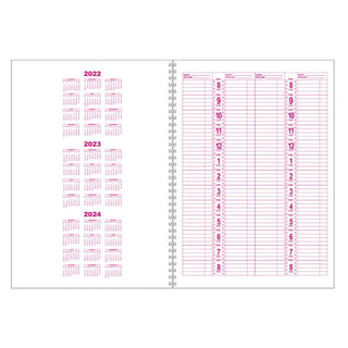 Dateline Professional 4 Column Appointment Book - MV hair and beauty
