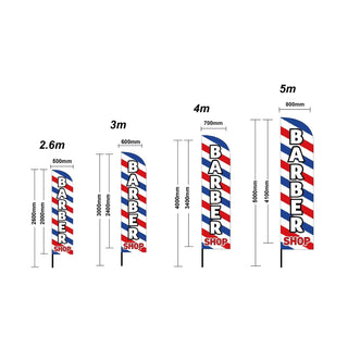 Barber Shop Flag Banner Full Set + Bag - MV hair and beauty