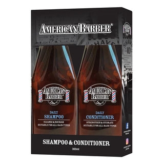 American Barber Daily Shampoo & Conditioner 300ml Duo - MV hair and beauty