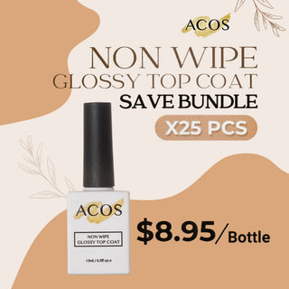 ACOS Non Wipe  Glossy  Gel top coat 15ml - Lashmer