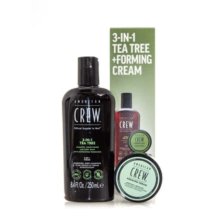 AMERICAN CREW 3IN1 TEA TREE + FORMING CREAM HOLIDAY DUO SET - MV hair and beauty