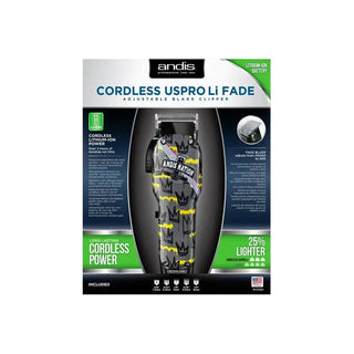 ANDIS US Pro Li Cordless Fade Clipper – Andis Nation Fade Limited Edition (ENVY) - MV hair and beauty
