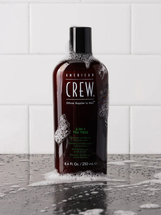 American Crew 3-in-1 Tea Tree Shampoo, Conditioner & Body Wash 450 ml - MV hair and beauty