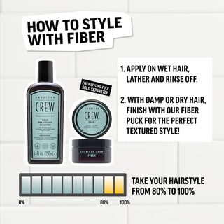 American Crew Fiber & Pre-Styling Shampoo With Bonus Socks Pack - MV hair and beauty