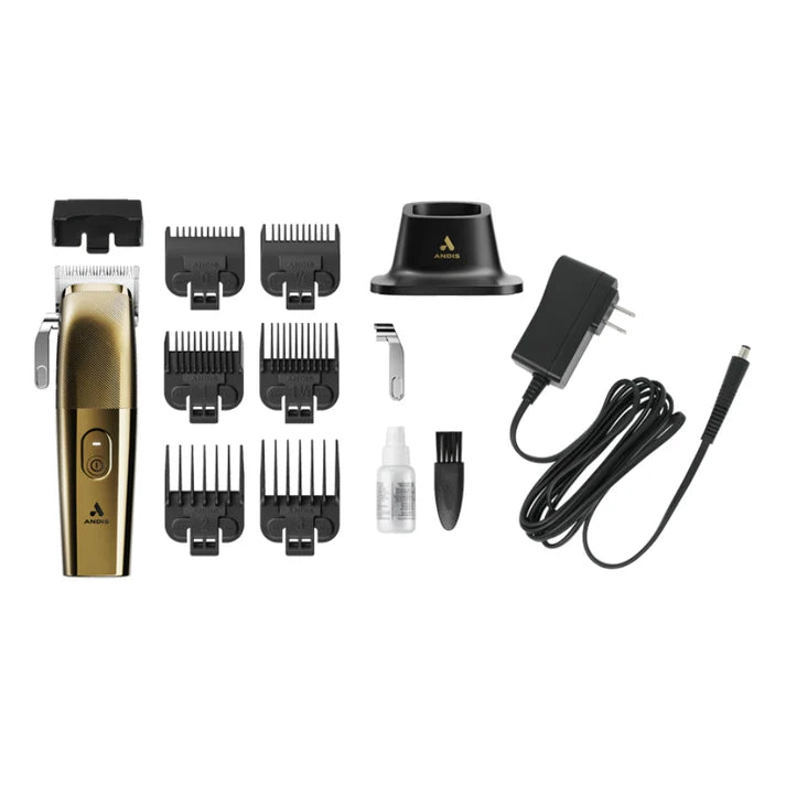 Andis Envy II Premier Edition Clipper (Gold) Elevated Tappers & Fades - MV hair and beauty