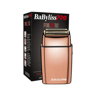 BaBylissPRO Foil FX02 Metal Double Foil Shaver - Rose Gold - MV hair and beauty