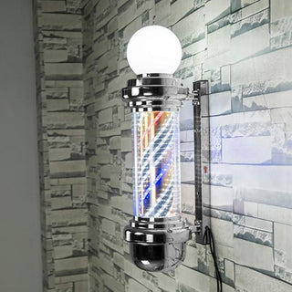 Barber Pole Light With safety cover and switch - MV hair and beauty