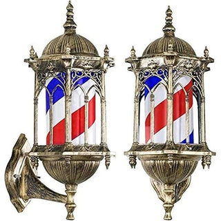 Barber Pole Vintage Old Gold