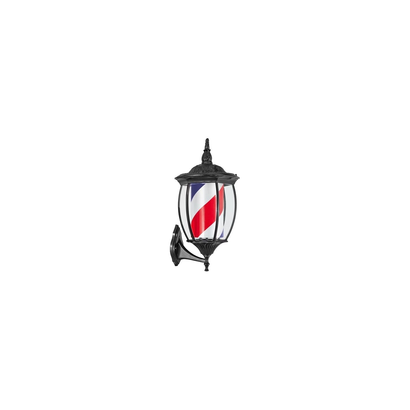 Barber pole Black and White (Width: 24cm) - MV hair and beauty