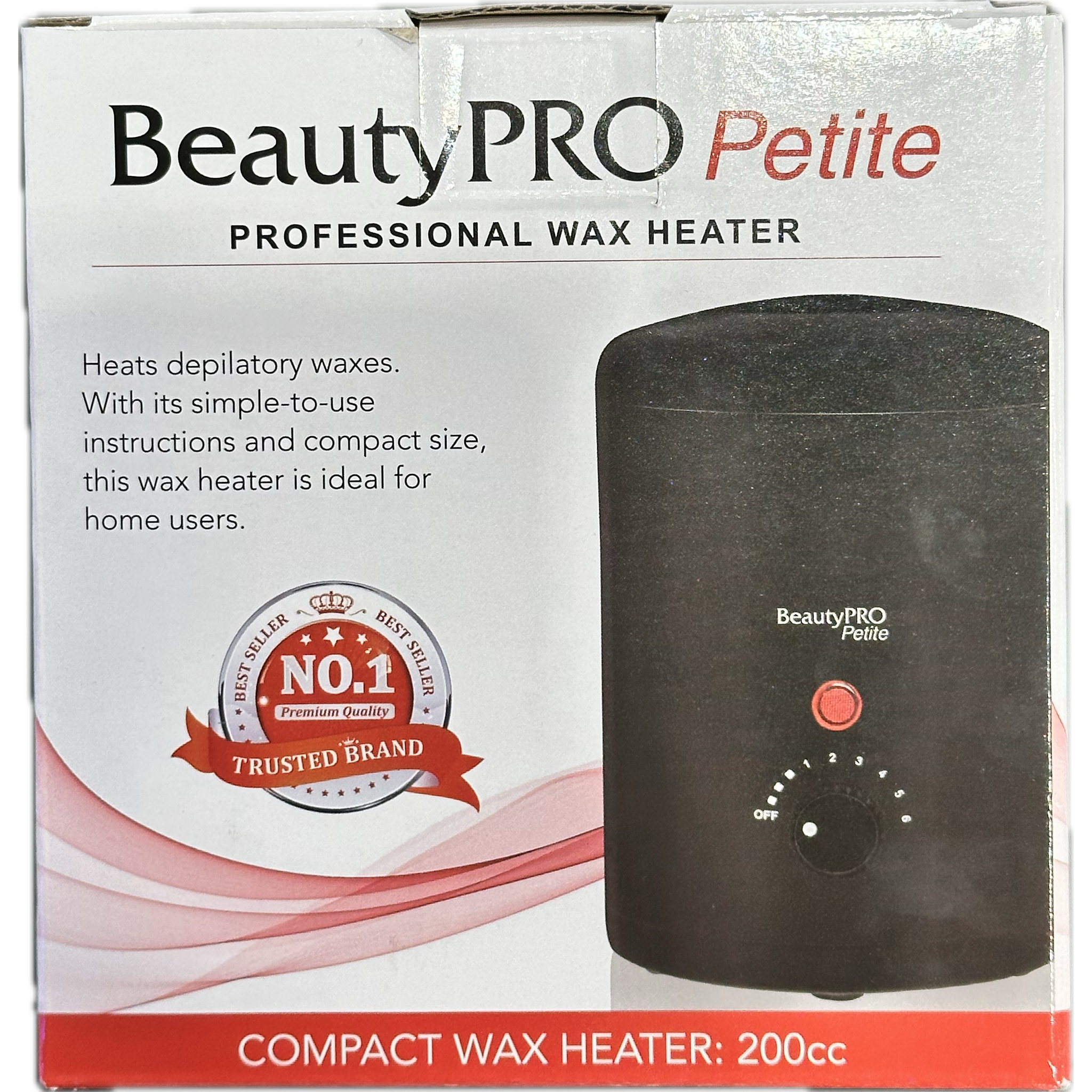 BeautyPro Petite Professional Wax Heater 200cc Black - MV hair and beauty