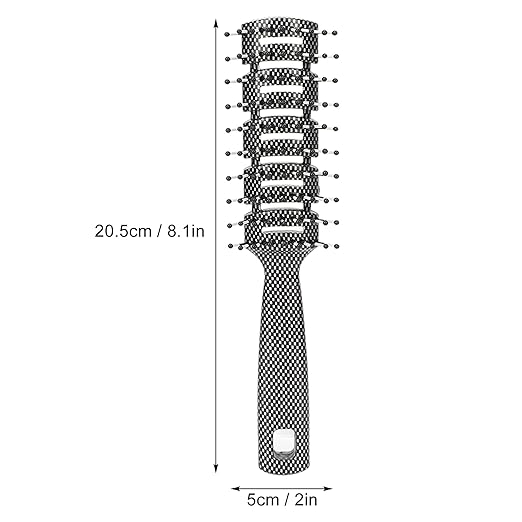Black and White Flat Vent Brush