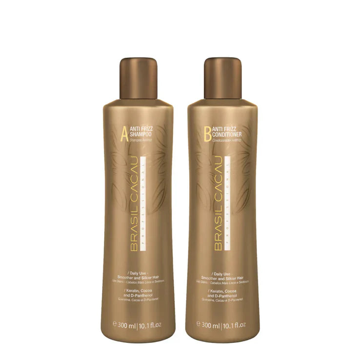 Brasil Cacau Anti Frizz Shampoo & Conditioner 300ml Pack