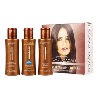 Brasil Cacau Brazilian ECO Keratin Kit Salon Professional Hair Smoother Treatment 110ml - MV hair and beauty