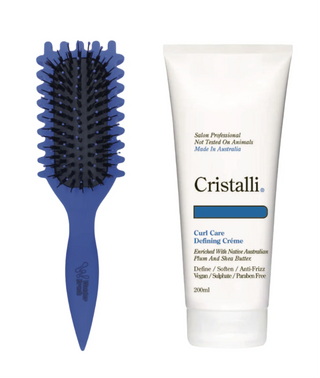 Cristalli Curl Care Defining Créme with Bonus Wonder Curly Brush - MV hair and beauty