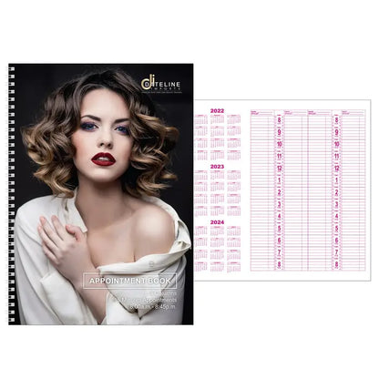 Dateline Professional 4 Column Appointment Book - MV hair and beauty