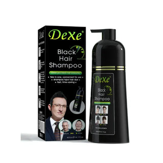 Dexe Black Hair Shampoo – 400ml | 5-Minute Hair Dye with No Color Residue - MV hair and beauty