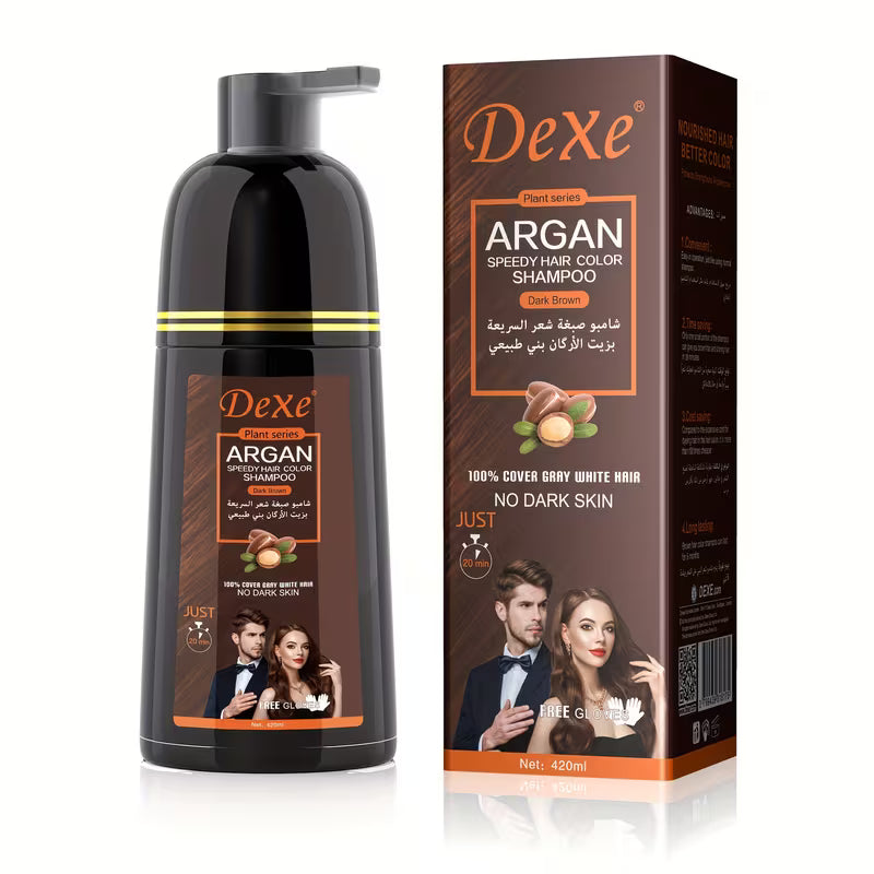 Dexe Dark Brown Hair Shampoo 400ml - MV hair and beauty