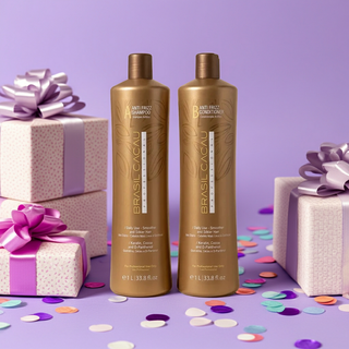 "Frizz-Free Hair Kit: Brasil Cacau Anti Frizz Shampoo & Conditioner" - MV hair and beauty