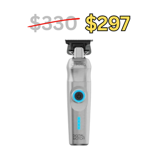 Gamma+ Cyborg Professional Metal Trimmer With Digital Brushless Motor - MV hair and beauty