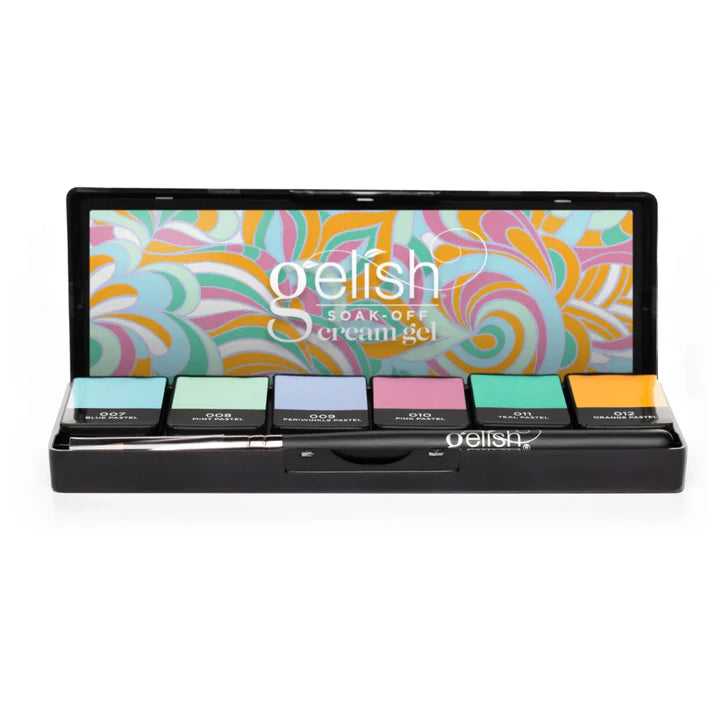 Gelish Cream Gel Solid Cream Gel Polish Palette Pretty Pastels - MV hair and beauty