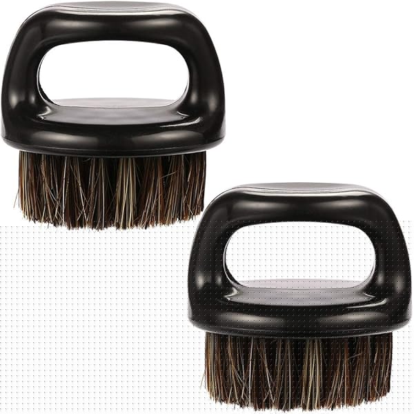 Grooming Barber Horsehair Finger Brush Duster