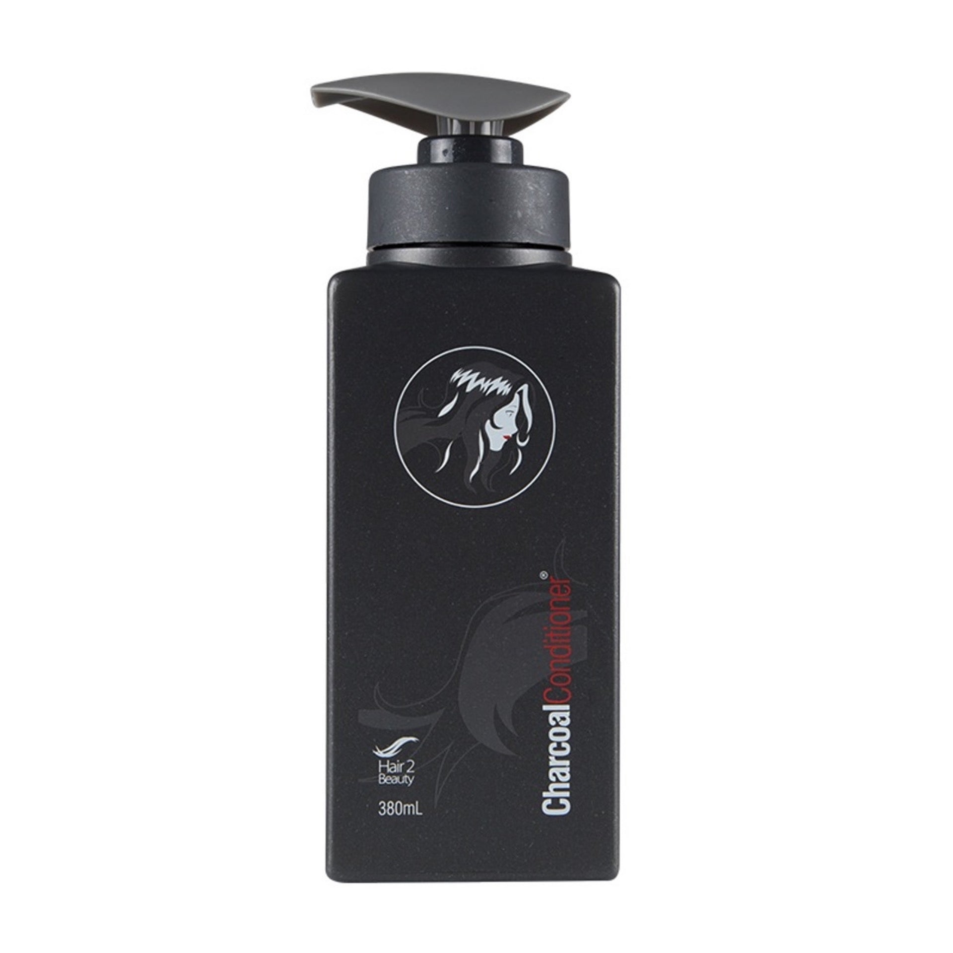 7-Piece Hair 2 Beauty Charcoal Care Pack Charcoal Conditioner bottle, 380ml, for all hair types.