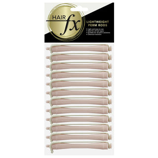 Hair Fx Lightweight Perm Rods 12pc 6mm Light Pink