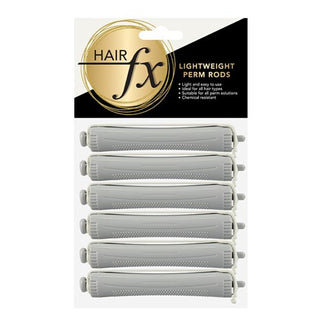 Hair FX Lightweight Perm Rods 6pk Grey - MV hair and beauty
