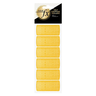 Hair FX Self Gripping 33mm Yellow 6pk - MV hair and beauty
