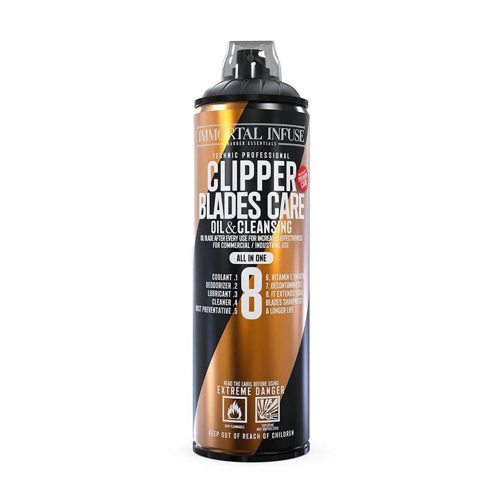 Immortal Infuse 8 In 1 Clipper Blades Care 500ml - MV hair and beauty