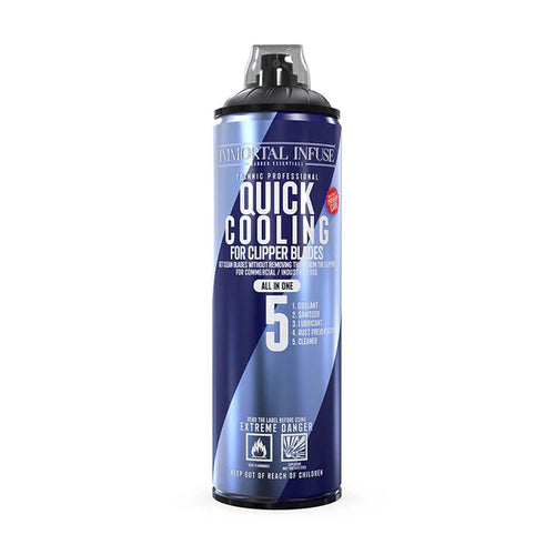 Immortal Infuse Quick Cooling 5 in 1 for Clipper and Trimmer Blades 500ml - MV hair and beauty