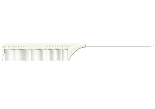 JRL Pin Tail Comb 8.8" - White J102 - MV hair and beauty