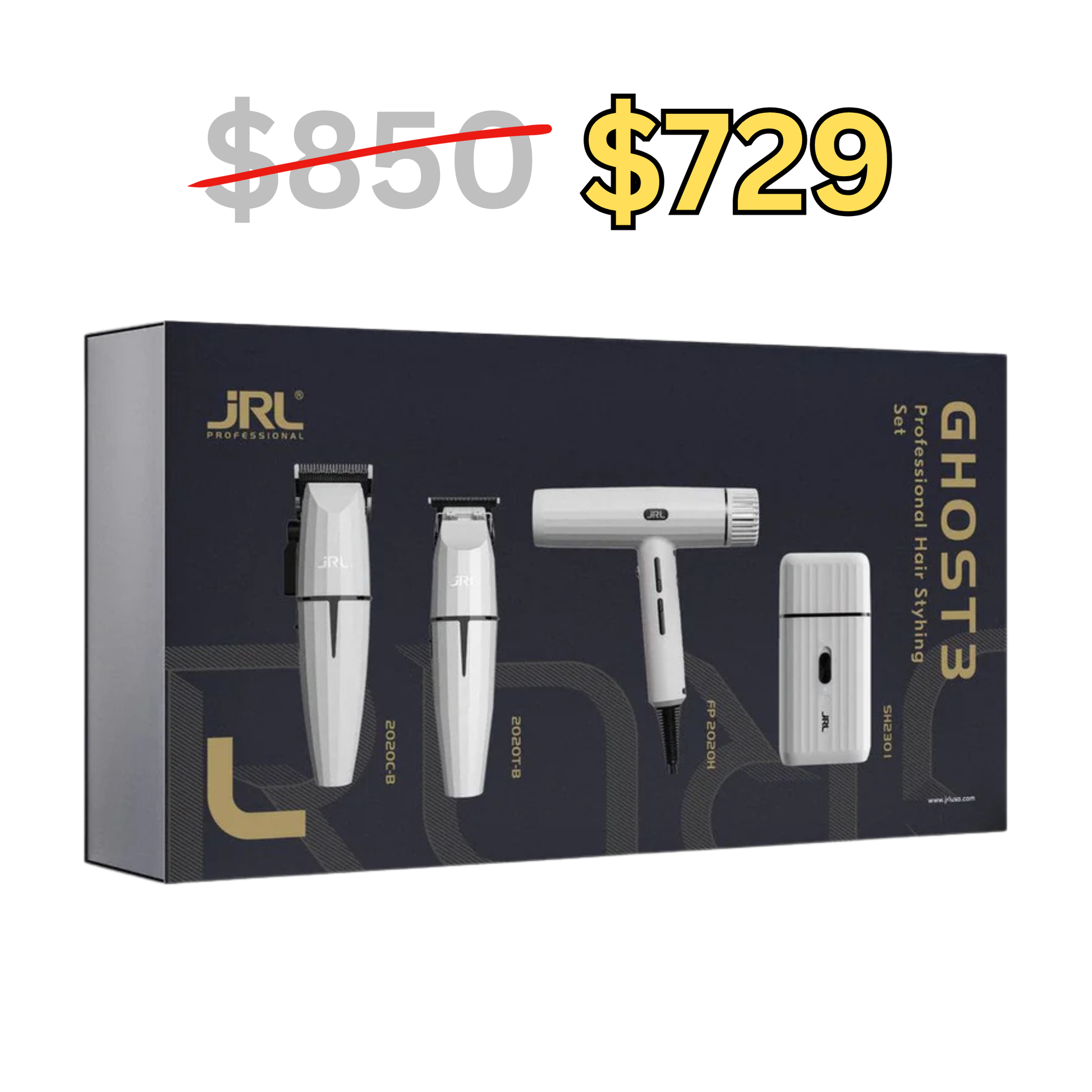 JRL Onyx White GHOST Kit Quad - MV hair and beauty