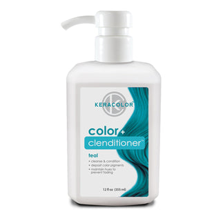 Keracolor Color Clenditioner Colour Shampoo Teal 355ml - MV hair and beauty