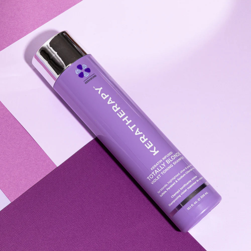 Keratherapy Totally Blonde Violet Toning Shampoo 300ml - MV hair and beauty