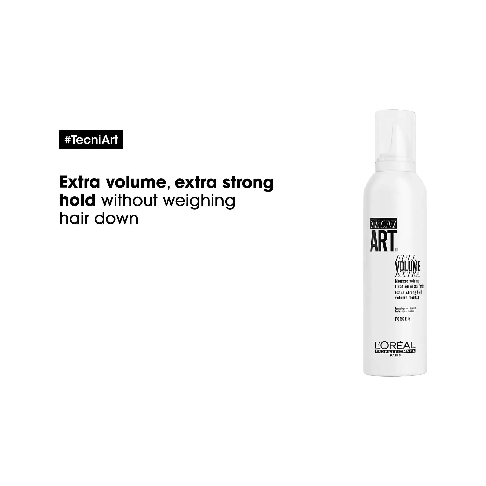 L'Oréal Professionnel Tecni Art Extra Full Volume Hold Mousse 250ml - MV hair and beauty