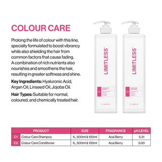 Limitless C1 Colour Care Shampoo 1L - MV hair and beauty