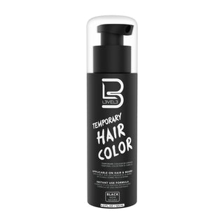 L3VEL3 Temporary Hair Colour - Black 100ml