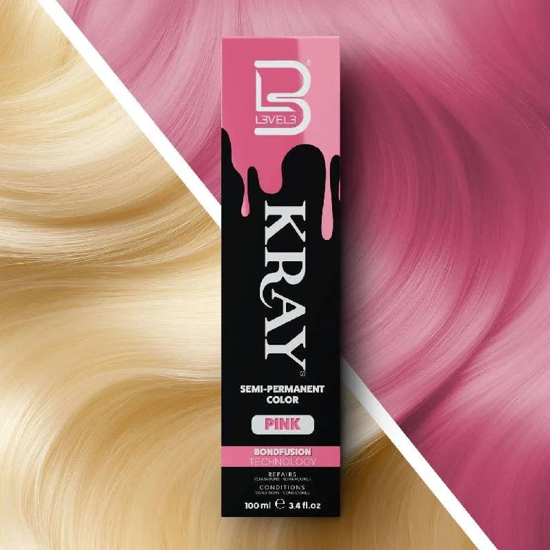 Level3 Pink Semi-Permanent Colour 100ml - MV hair and beauty